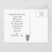 Invitation Carte Postale 50e anniversaire fêter l'invitation (Dos)