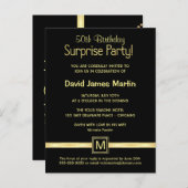 Invitation Carte Postale 50e anniversaire Surprise Party - Exemples d'invit (Devant / Derrière)