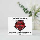 INVITATION CARTE POSTALE 555, TIPPECANOE CLASSE D'ÉCOLE SECONDAIRE DE 1982, (Debout devant)