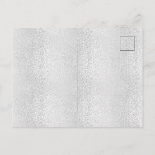 Invitation Carte Postale 60e anniversaire argent rose parties scintillant p (Dos)