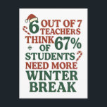 Invitation Carte Postale 6 7 Père Noël Six Sept 67 Santa Gen Alpha<br><div class="desc">Père Noël dit Six Sept,  67 Santa Meme,  Gen Alpha Santa,  Citation de Noël Brainrot,  Drôle de jargon de Père Noël,  Père Noël 67,  Humour de Noël Brainrot,  Mème de Père Noël jovial,  Chemise de Père Noël pour enfants,  Dicton de Noël viral</div>