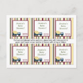 Invitation Carte Postale 6 Balises Favoris de la zone de construction (Devant)