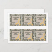 Invitation Carte Postale 6 Favoriser les étiquettes ARMY ACU Camoflauge num (Devant / Derrière)