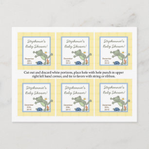 Invitation Carte Postale 6 Favoriser les étiquettes Leap Frog Turtle Bee Dr