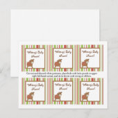 Invitation Carte Postale 6 Favoriser les étiquettes Red Barn Farm Cow (Devant / Derrière)