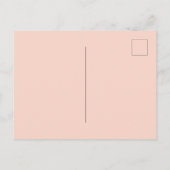 Invitation Carte Postale 70e anniversaire fleurie rose or eucalyptus vert (Dos)