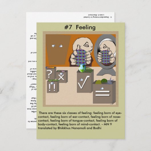 Invitation Carte Postale #7 Sentiments - de Dépendants Arrivés (Devant / Derrière)