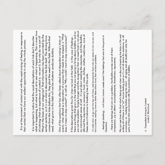 Invitation Carte Postale #7 Sentiments - de Dépendants Arrivés (Dos)