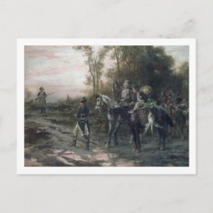 Invitation Carte Postale A Foraging Party Returning to Camp