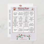 Invitation Carte Postale Ableism Bingo Card Handicap Edition Volume 2 (Devant / Derrière)