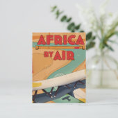 Invitation Carte Postale Affiche de voyage Africa By Air (Debout devant)