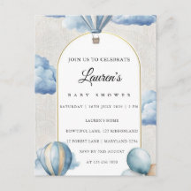 Affiche d'invitation à une baby shower avec fleurs
