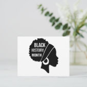 Invitation Carte Postale Afro Women Black History Month (2) (Debout devant)