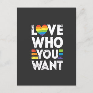 Invitation Carte Postale Aimez Qui Vous Voulez Mois De Fierté LGBT