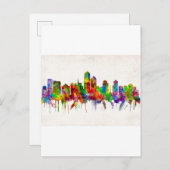 Invitation Carte Postale Albuquerque New Mexico Skyline (Devant / Derrière)