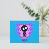 Invitation Carte Postale ALIEN de visiteur VIP (Debout devant)