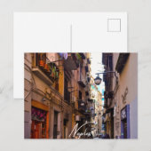 Invitation Carte Postale Allée de Naples (Naples) (Devant / Derrière)