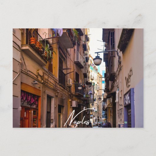Invitation Carte Postale Allée de Naples (Naples) (Devant)