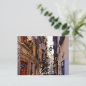 Invitation Carte Postale Allée de Naples (Naples) (Debout devant)