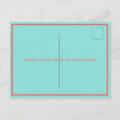 Invitation Carte Postale Allons Flamingle (Dos)