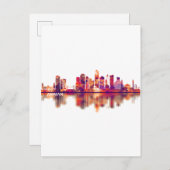 Invitation Carte Postale Amman Jordan Skyline (Devant / Derrière)