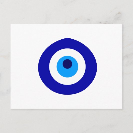 Invitation Carte Postale Amulat turc appelé Nazar (Devant)