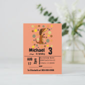 Invitation Carte Postale Amusante Dachshund Chien fête d'anniversaire (Debout devant)