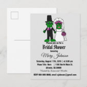 Invitation Carte Postale Amusante mariée de chickle et Fête des mariées de  (Devant / Derrière)