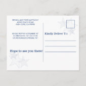 Invitation Carte Postale Anciens Combattants Stars Stripes moderne Patrioti (Dos)