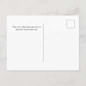 Invitation Carte Postale Ancre d'or avec Bleu Stripes Anniversaire (Dos)