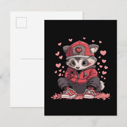 Invitation Carte Postale Andy Trendy (Devant / Derrière)