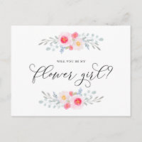 Anémones roses à l'aquarelle Sois ma demoiselle d'