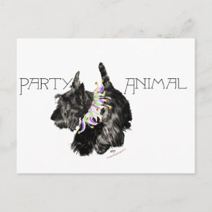 Invitation Carte Postale Animal du Parti des Terriens écossais
