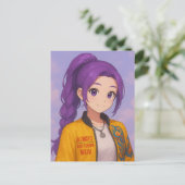 Invitation Carte Postale Anime K-Pop Idol Group | Original Manga-Style Pop  (Debout devant)