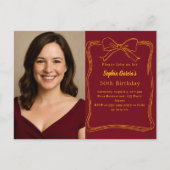 Invitation Carte Postale Anniversaire de l'arc de Bourgogne (Devant)