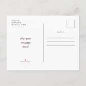 Invitation Carte Postale Anniversaire Licorne Arc-en-ciel Étoiles Mignon (Dos)