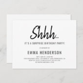 Invitation Carte Postale Anniversaire simple et moderne (Devant / Derrière)