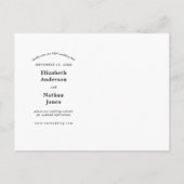 Invitation Carte Postale Annonce de changement de date de mariage Whoops (Dos)