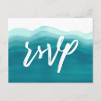Aquarelle bleue | RSVP