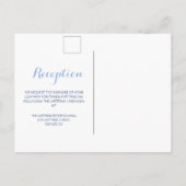 Invitation Carte Postale Aquarelle Flammes de neige en bois Mariage hiverna (Dos)