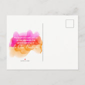 Invitation Carte Postale Aquarelle Sorbet (Dos)
