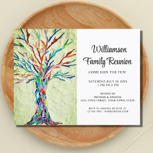 Invitation Carte Postale Arborescence familiale