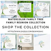 Invitation Carte Postale Arborescence familiale