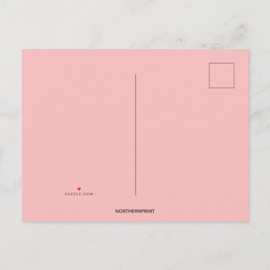 Invitation Carte Postale Arbre familial modifiable des coeurs Adoption Invi (Dos)