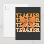 Invitation Carte Postale Arc pour l'appréciation des enseignants de la rent (Devant / Derrière)