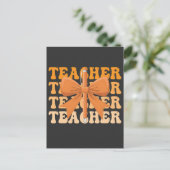 Invitation Carte Postale Arc pour l'appréciation des enseignants de la rent (Debout devant)