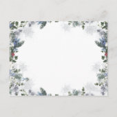 Invitation Carte Postale Arctic Animal Winter Onederland Livres pour bébé (Dos)