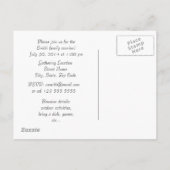 Invitation Carte Postale Arrière - plan de la lavande de réunion familiale (Dos)