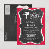 Invitation Carte Postale Arts martiaux de Crimson (Devant / Derrière)