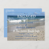 Invitation Carte Postale Au Lovers Beach (Devant / Derrière)